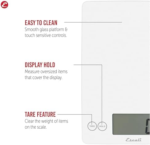Escali Arti Digital Food Scale, Precise Weight Measuring and Portion Control - Image 2