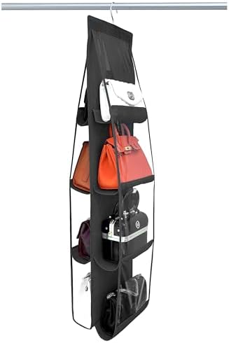 Purse Organizer for Closet, Heavy Duty Hanging Handbag Storage by Zebricolo