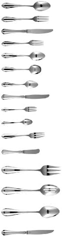 Fortessa Forge 18/10 Stainless Steel Flatware Slotted Spoon - Image 3