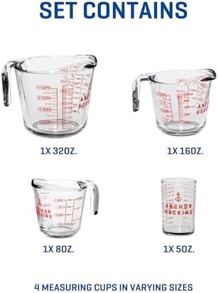 Anchor Hocking Glass Measuring Cups, 4 Piece Set - Image 7