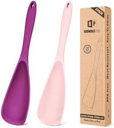 BUNDLEPRO Silicone Cooking Spoons by BUNDLEPRO