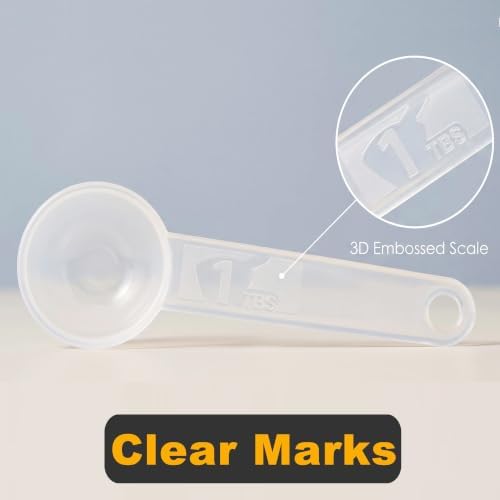 6 PCS Measuring Spoons Set, Translucent - Image 2