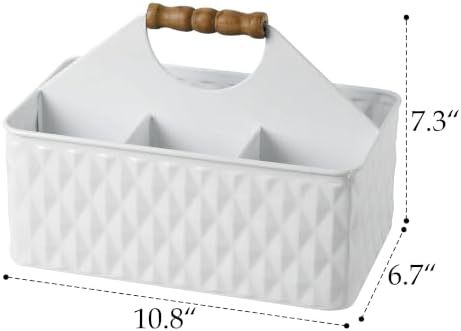 Metal Silverware Caddy for Party, Kitchen Flatware Holder - Image 3