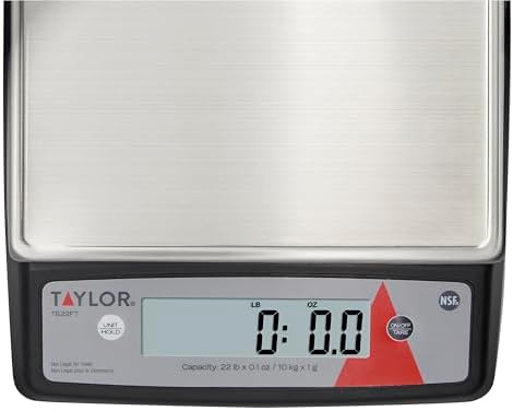 Taylor TE22FT 22-Pound Digital Portion Control Scale, Food Scale - Image 4