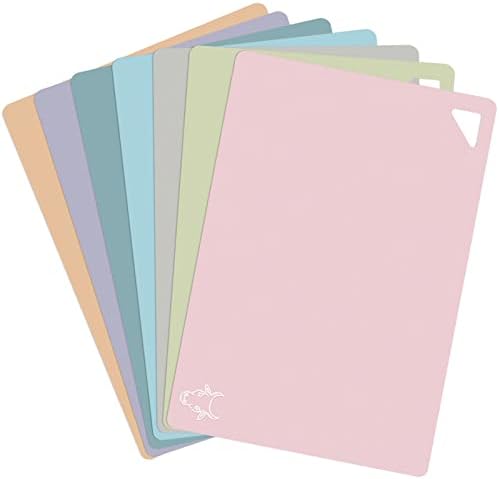 7 Pieces Plastic Flexible Cutting Boards by CHEODIN