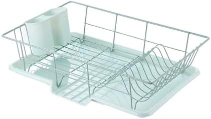 Sweet Home Collection Space-Saving 3-Piece Dish Drainer Rack Set: Efficient by SweetHomeCollection