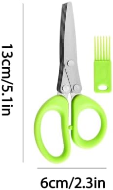 Herb Scissors, 5-Layer Vegetable Shears - Image 2