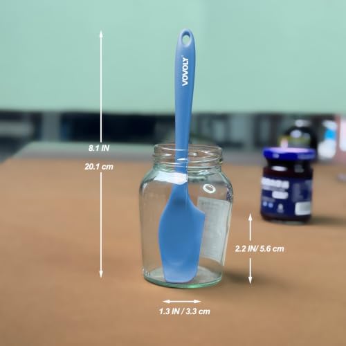 Silicone Mini Spatulas, Curved Small Spatula - Image 3