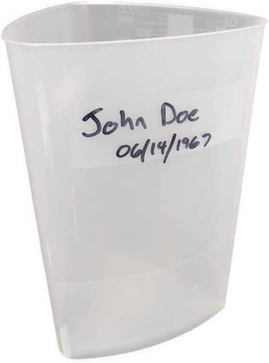 Vakly 32 oz Graduated Triangular Intake Output Container, Plastic 10 Pack - Image 7