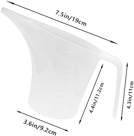4 Pack Plastic Funnel Pitcher, Measuring Cup - Image 2