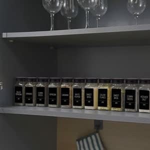 Churboro 66 Pack Glass Spice Jars - Image 6
