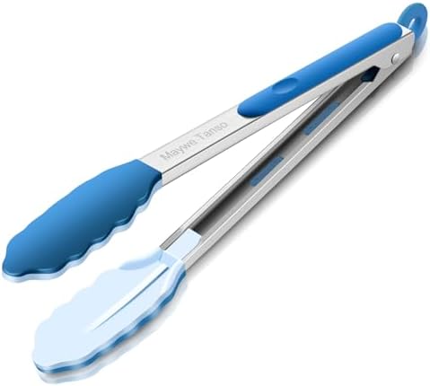 12-Inch Kitchen Tongs for Cooking by MayweTanso