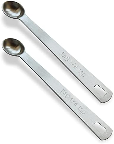 2PCS 1/4tsp Mini Measuring Spoon, Small Teaspoon by BERYLER