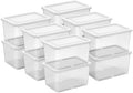 Sterilite Storage Box, Stackable Clear Plastic Bins, 20 Quart by Sterilite