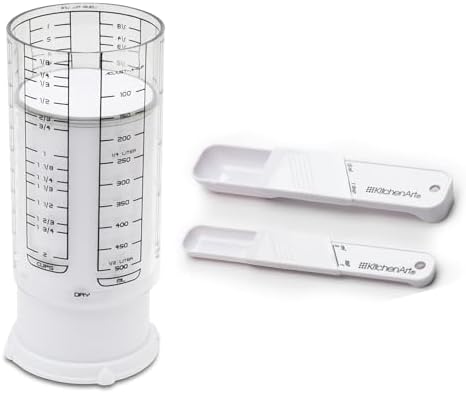 KitchenArt Adjustable Measuring Tool Set, Includes Adjustable Teaspoon by KitchenArt