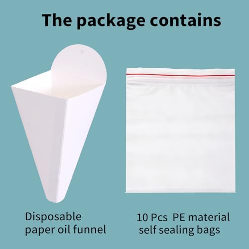 50 Pcs Foldable Paper Funnels, Disposable Funnel - Image 2