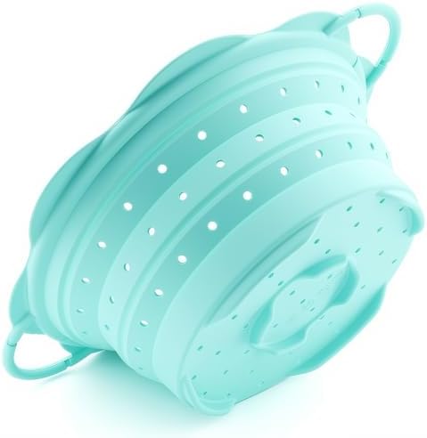 Collapsible Silicone Colander for Kitchen，Foldable Pasta Vegetable Strainer - Image 7