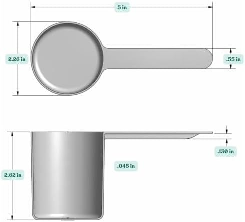 148 mL Long Handle Plastic Measuring Scoop - Image 2