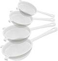 4 Pcs Fine Mesh Strainer Set, Plastic Nylon Sieve Colander by Sadoia