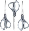 LIVINGO 3 Pack 8.5" Sharp Scissors by LIVINGO