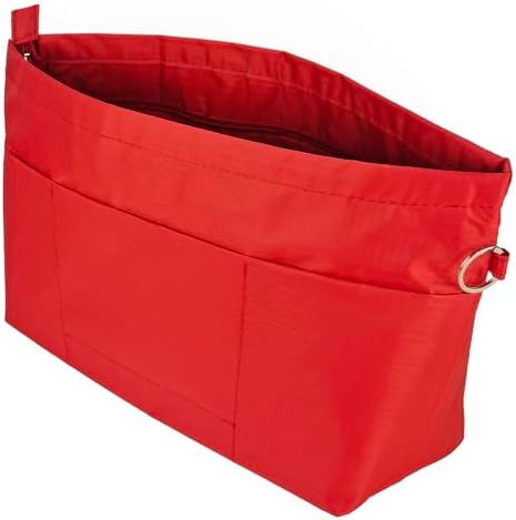 Handbag Tote Purse Organizer Insert Bag Liner Shaper Divider Zipper 11 Pockets by TimeWing