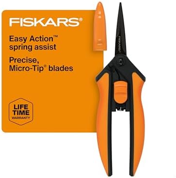 Fiskars 6" Non-Stick Pruning Snips, Resin-Resistant Garden Scissors by Unknown