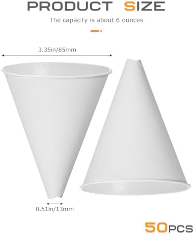 SCUARI 50PCS 6 oz Funnel, Car Accessories Paper Funnels - Image 2