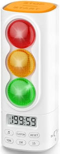Digital Traffic Light Timer, Custom Countdown, ADHD Tool, Volume & 4 Rings by MeesMeek