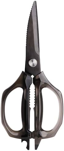 Jasni Transparent Handle Stainless Steel Sharp Powerful Kitchen Scissors - Image 4