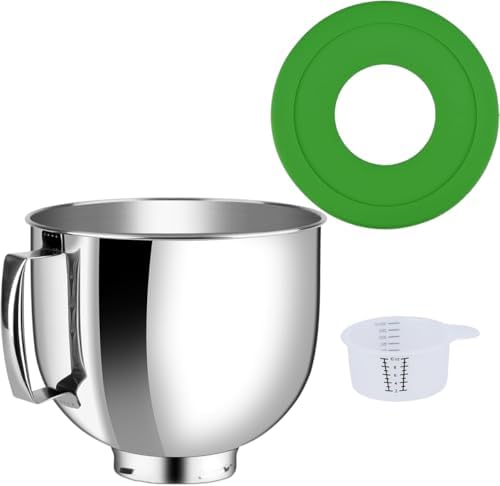 Stainless Bowl Compatible with Kitchenaid Mixer 4.5/5QT by Kitwanda