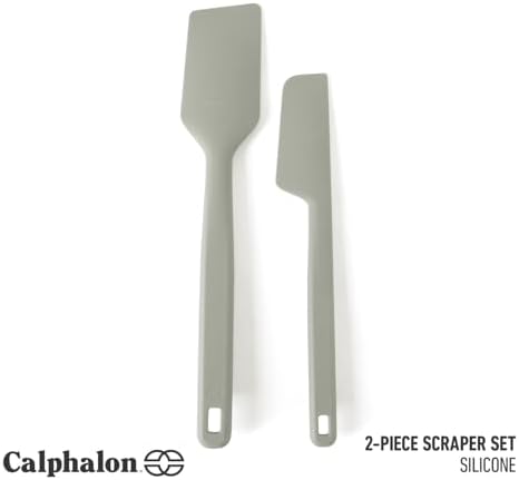 Calphalon Prime Scraper Set, 2-Piece Silicone Kitchen Scraper Set, Flexible - Image 2