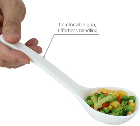EIKS 2 Pack Plastic Soup Ladle Serving Spoon, 7.5 inch Long - Image 7