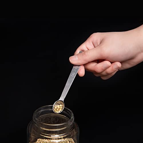 5 Pcs Mini Measuring Spoons Set, Stainless Steel - Image 6