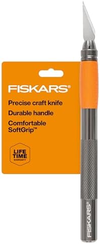 Fiskars 6" Detail Craft Knife, Exacto Hobby Utility Knife, Durable Aluminum by Unknown