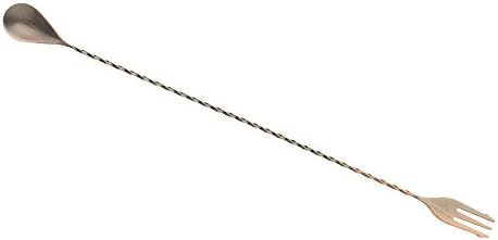 Barfly Bar Spoon, Fork End 15 3/4", Antique Copper - Image 2