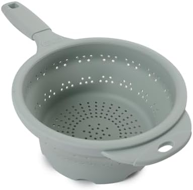 Dexas 8" Collapsible Silicone Strainer in Sage, Kitchen Strainer - Image 2