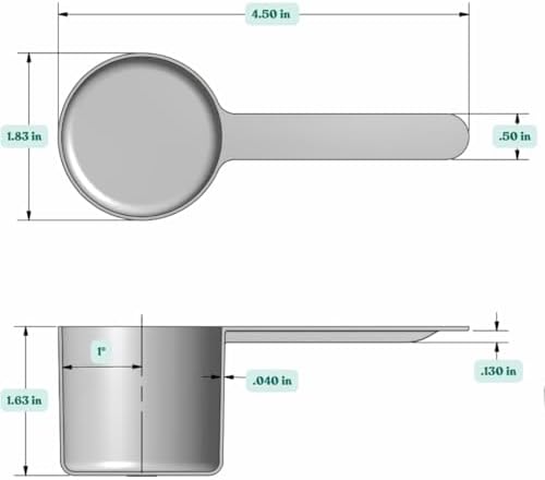 1/4 Cup Long Handle Plastic Measuring Scoop - Image 2