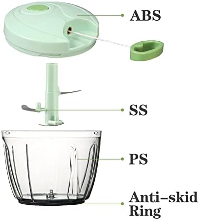Cambom Manual Food Chopper Vegetable Cutter, Hand String Vegetable Chopper - Image 5