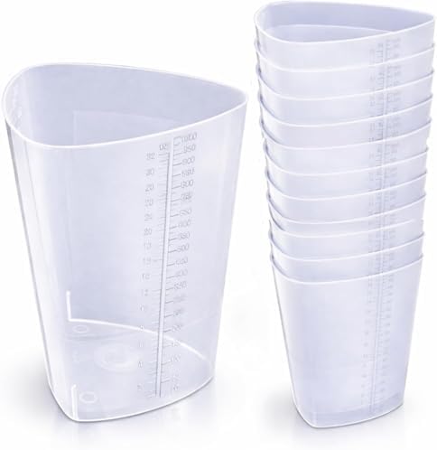 Vakly 32 oz Graduated Triangular Intake Output Container, Plastic 30 Pack by Vakly