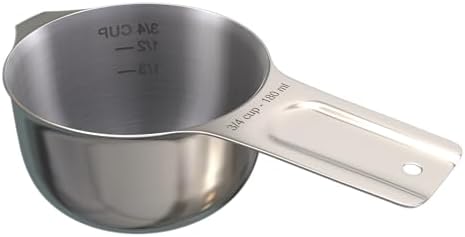 Color Up ¾ Cup Measuring Cup – Premium Chrome Stainless Steel, Accurate - Image 5