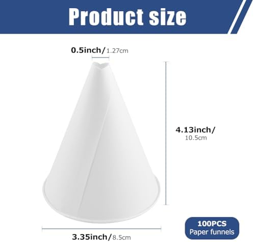 100-Pack Disposable Paper Funnels - Image 3