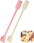 2 Pcs Mini Silicone Spatulas Set Long Handle Silicone Spatula by CATOSUM