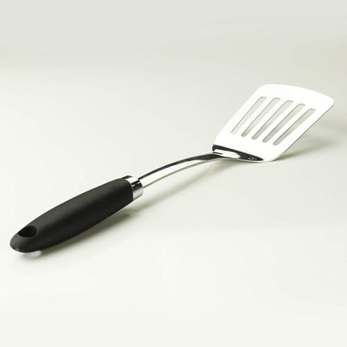 Stainless Steel Spatulas Set, 2 Pack Metal Solid & Slotted Turner - Image 6