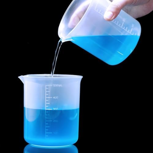 500ML Plastic Measuring Cup, Beaker Tip, Pour Measuring Containers - Image 4