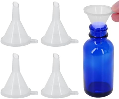 Mini Funnel 4-Pack for Lab Bottles, Sand Art, Essential Oil, Recreational by Unknown