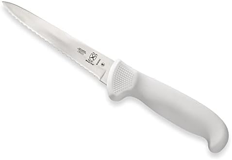 Mercer Culinary Ultimate White 5" Wavy Edge Utility Knife - Image 3