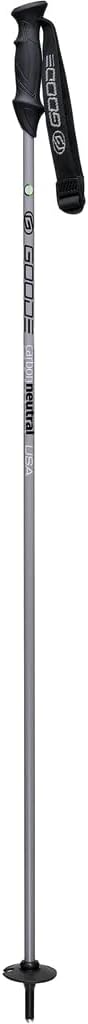 GOODE Carbon Neutral Ski Poles – Ultra-Lightweight & Durable Eco-Friendly Composite – High-Performance Shock Absorbing Downhill Ski Poles for Men & Women - Pair
