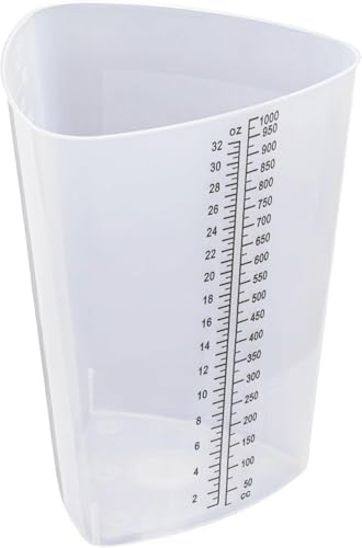 Vakly 32 oz Graduated Triangular Intake Output Container, Plastic 10 Pack - Image 6