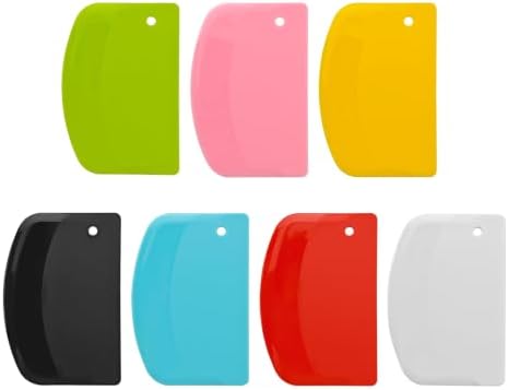 7 Dough Scrapers for Baking, Flexible Bowl Scraper by Unknown