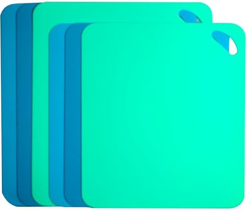 Plastic Flexible Cutting Mats for Kitchen, 2 different Sizes Cutting Board by Carrollar
